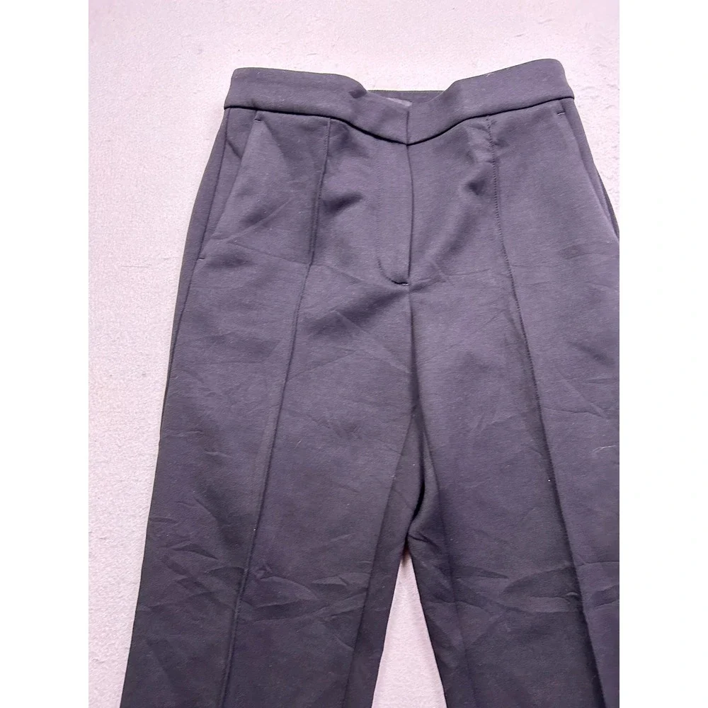 Ann Taylor Pants Double Knit Polyester Viscose Black Size 8 Womens